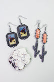 Cowboy Framed Drop Earring